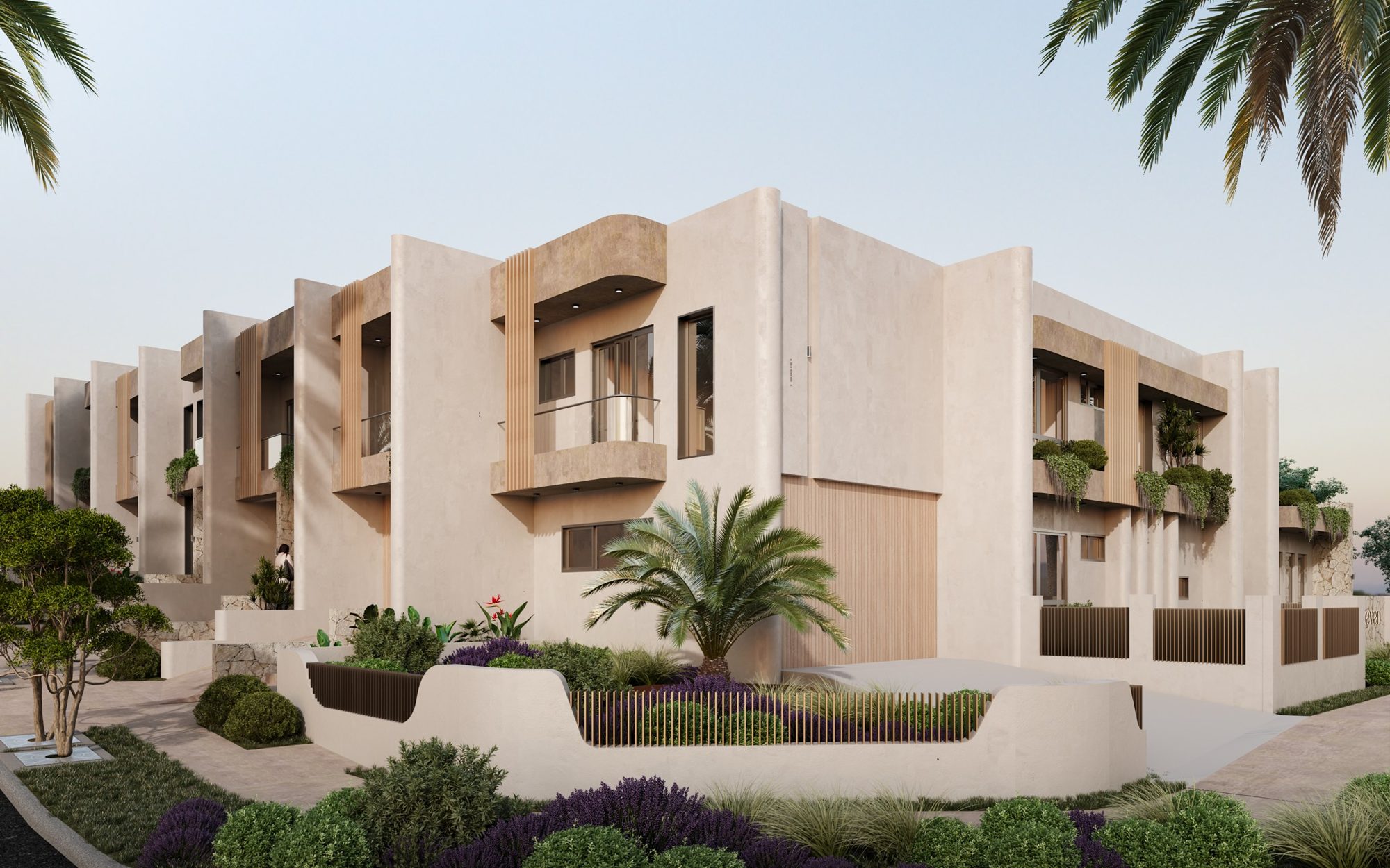 Maison Seven landscaped garden frontage